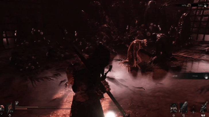 Interacting with Eredrim in Mortal Shell II