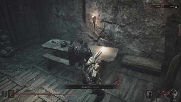 Gragu at the One-Legged Wolf tavern in Mortal Shell II