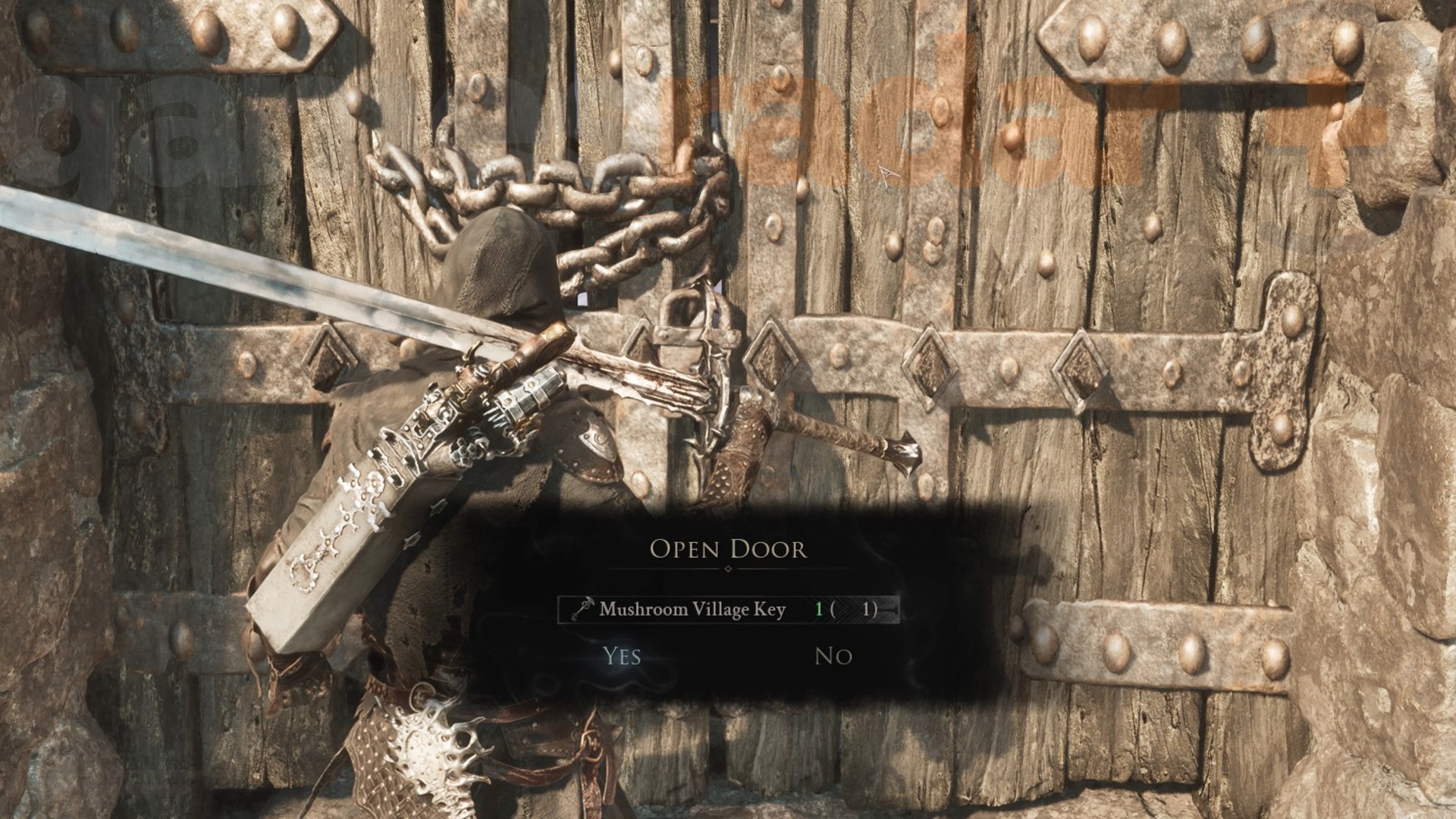Locked door opened by the Mortal Shell II Chapel Key
