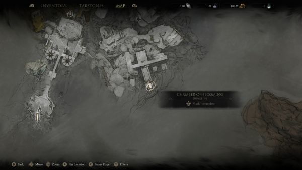 Chamber of Becoming location for Sariel in Mortal Shell II