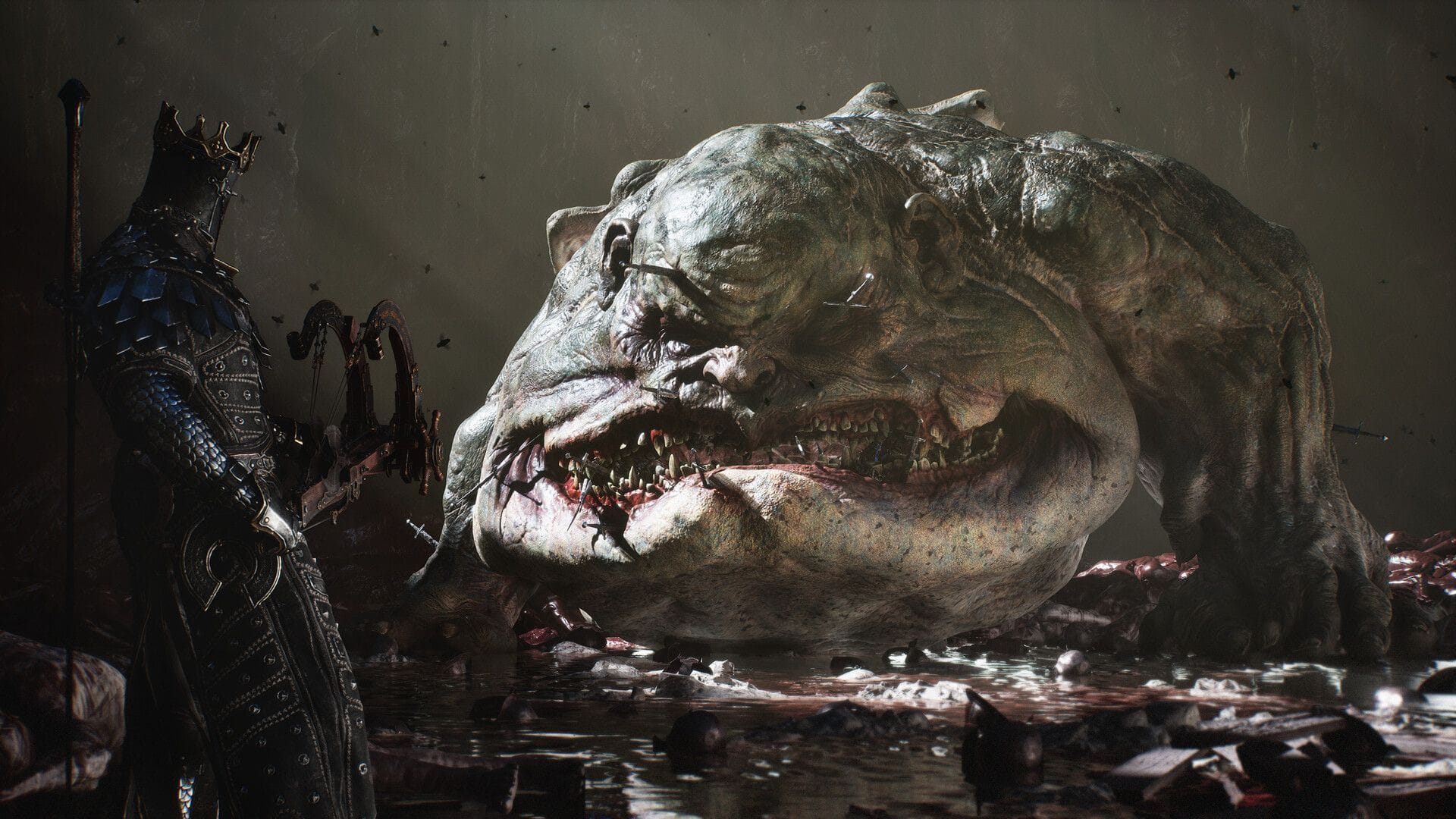 A Shell facing an enemy in Mortal Shell II
