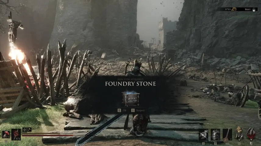 Foundry Stone upgrade material in Mortal Shell II