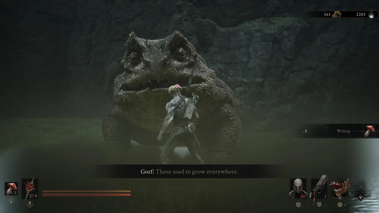 Gorf in the marsh of Mortal Shell II